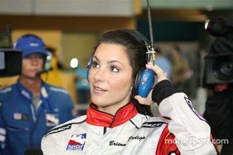 Pit reporter Brienne Pedigo at Homestead