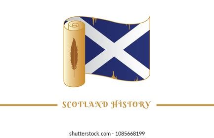 Scotland Flag Scotland History Stock Vector (Royalty Free) 1085668199 ...