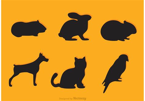 Vector Pet Silhouette Icons - Download Free Vector Art, Stock Graphics ...