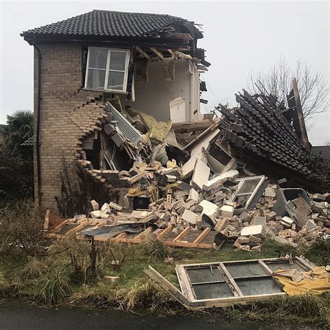 Huge gas explosion destroys house in Lincolnshire village as owner ...