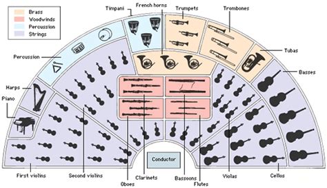 Seating plan of an orchestra | It's music to my ears... | Pinterest | Orchestra, Seating plans ...