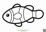 Printable Fish Template And Coloring Pages For Kids sketch template