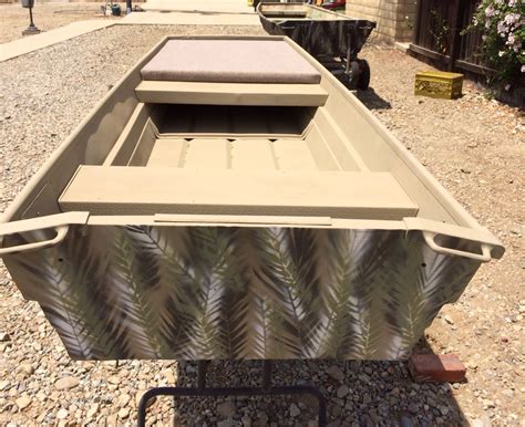 Camo Jon boat. Completed one of two Jon boats | Finished projects | Pinterest | Jon boat, Camo ...