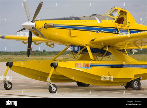 Air Tractor AT 802 A "Fire Boss" with floats, Zemunik AFB, May 17, 2008 Stock Photo - Alamy