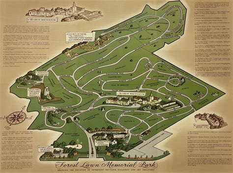 16-Pictorial Map-1947 - Forest Lawn