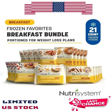 Nutrisystem Frozen Breakfast Bundle: Support Your Weight Loss 21 Count (Regular) | eBay