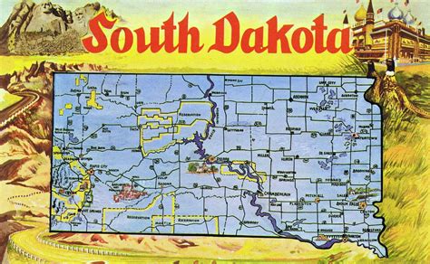 Printable Map Of South Dakota