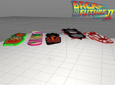 bttf hoverboards o 3d model