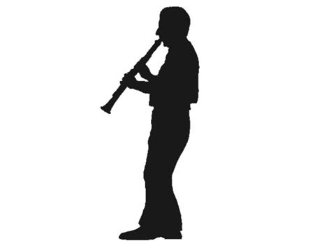 Jazz Silhouette - Clarinet Player - ELEMENT