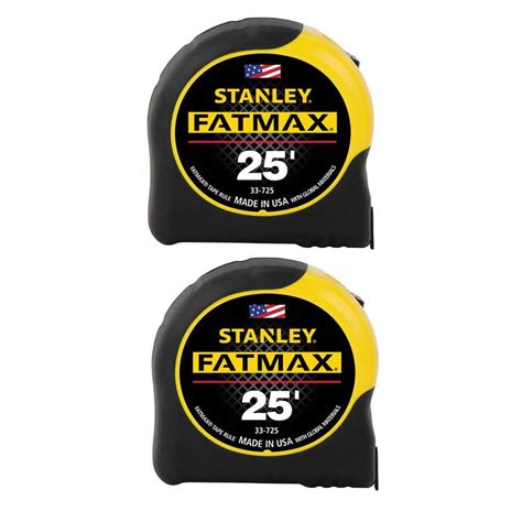 2-Pack Stanley FATMAX 25' x 1-1/4" Tape Measure