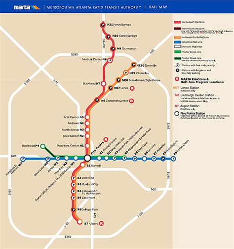 Marta info & map | Subway map, Map, Metro map