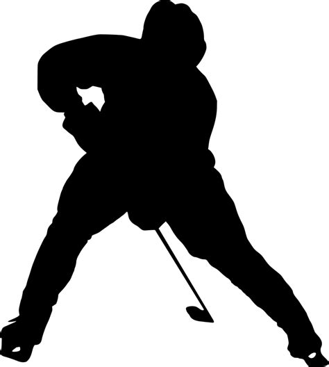 8 Hockey Player Silhouette (PNG Transparent) | OnlyGFX.com