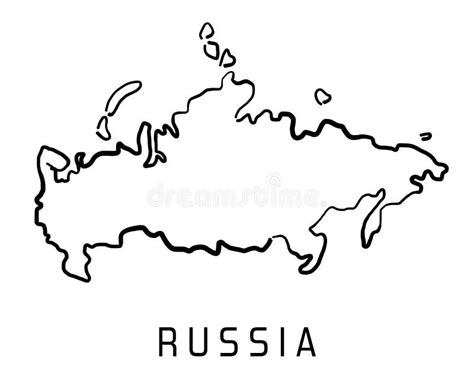 Russia Outline Skyline, Russian Flat Thin Line Icons, Landmarks ...