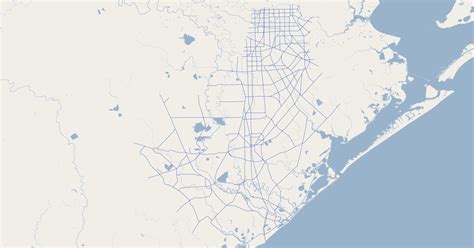 Brazoria County, Texas Thoroughfare (County) | GIS Map Data | Brazoria ...