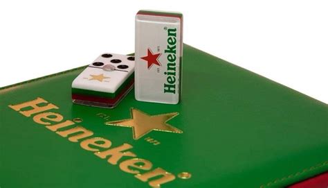 Heineken Beer Domino Game Set Double 6 Dominoes Dominos Man | Etsy