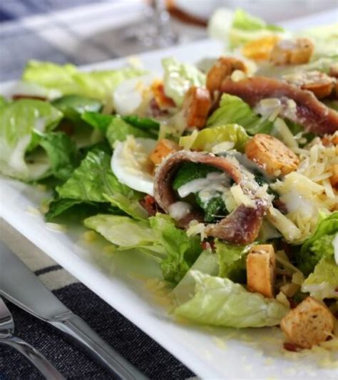 Caesar Salad with Anchovies - Fish Recipes