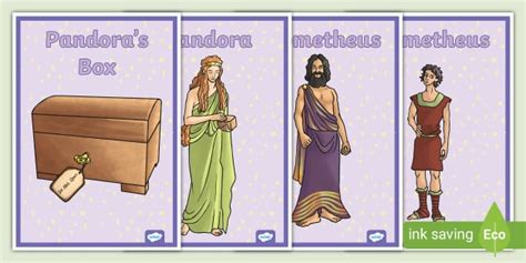 Pandoras Box Ancient Greek Myth Display Posters - greek mythology