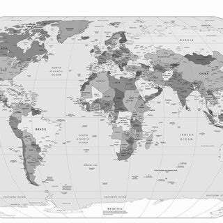 Political map of the world, 2007. CIA World Factbook, web version, 2007 ...