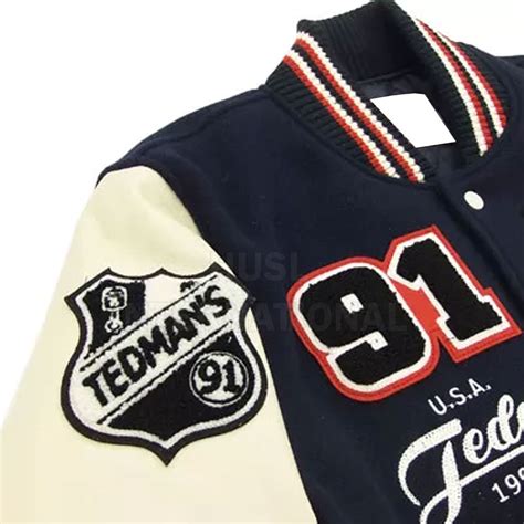 Leather Sleeves Men Letterman Jacket Custom Logo Design Letterman ...