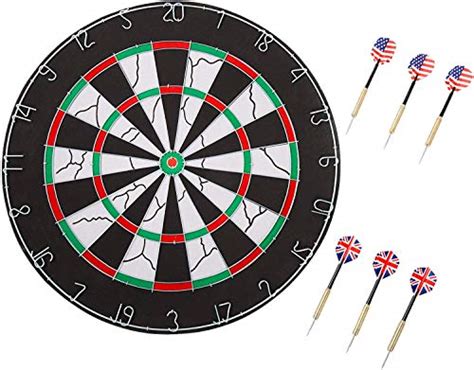 Professional Dart Board Set - Bristle/Sisal Tournament Dartboard with ...