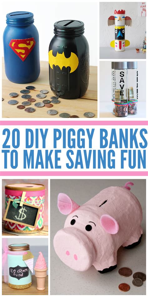 20 Fun DIY Piggy Banks that Encourage Saving | Piggy bank diy, Piggy bank craft, Piggy bank