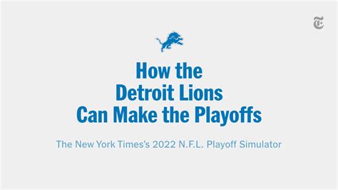 How the Detroit Lions Can Make the Playoffs: Through Week 17 - The New ...