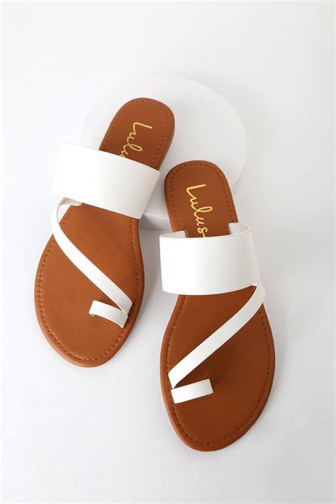 Avena White Flat Sandals in 2020 | Chic sandals, Shoes flats sandals ...