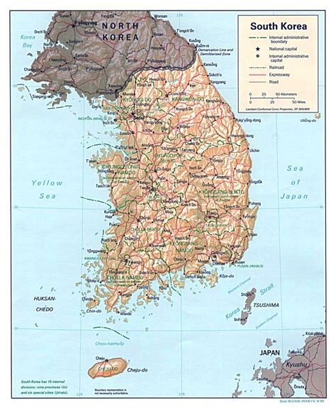 Maps of South Korea | Detailed map of South Korea in English | Tourist ...