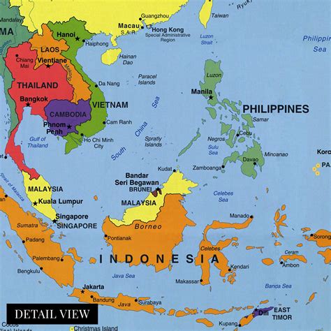 Buy HISTORIX 2004 East Asia Map - 24x30 Inch Asia Map Poster - East ...