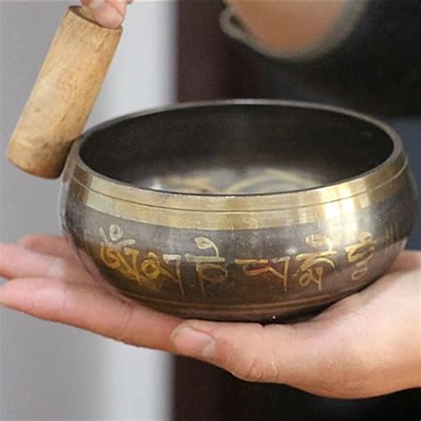 Hot Home Decoracation Yoga Tibetan Singing Bowl Himalayan Hand Hammered Chakra Meditation-in ...