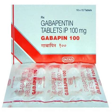 100Mg Gabapentin Tablets, For Neuropathic Pain, 15 Tablet In One Strip at Rs 109/strip in Nagpur