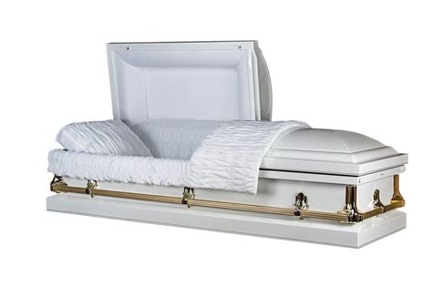 Howard White - Metal Casket in White Finish and White Interior ...