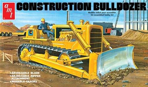 AMT 1/25 Construction Bulldozer Model Kit
