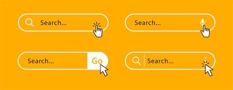 Premium Vector | Search bar icon set Search forms templates for websites and ui interface