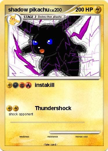 Pokémon shadow pikachu 730 730 - instakill - My Pokemon Card