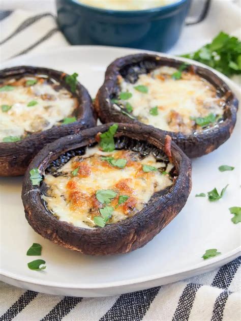 Baked portobello mushrooms - Caroline's Cooking