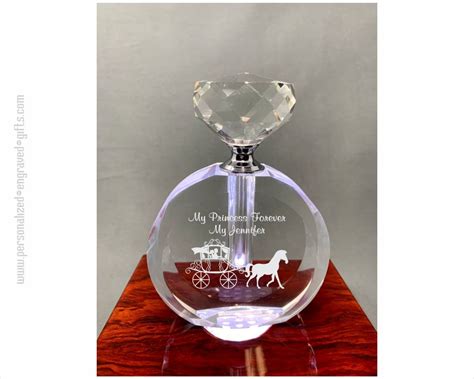 Personalized Facetted Crystal Perfume Bottle Joy