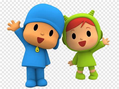 Pocoyo and Nina Waving, мультфильмы, покойо, png | PNGEgg