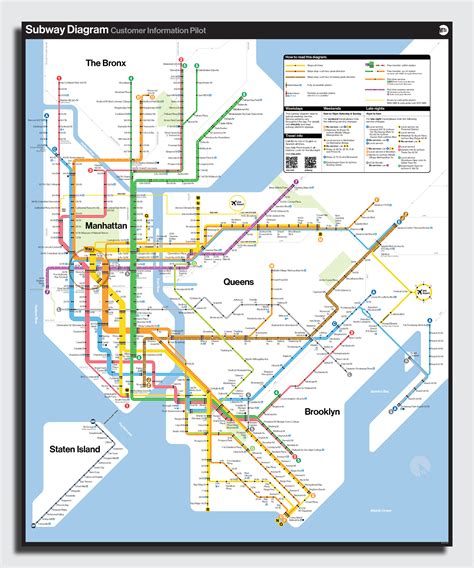 See NYC’s bold new subway map, inspired by Massimo Vignelli’s 1972 cla