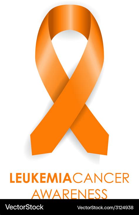 Leukemia cancer awareness ribbon Royalty Free Vector Image