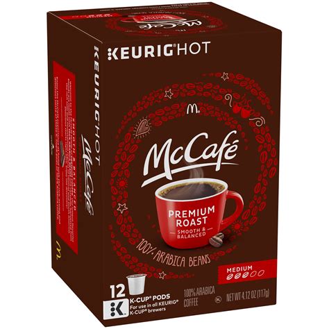 McCafe Premium Roast Medium Coffee K-Cup Pods, Caffeinated, 12 ct - 4.12 oz Box - Walmart.com ...