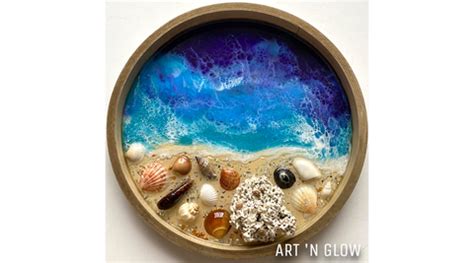 How to Create Beautiful Ocean Resin Art – Art 'N Glow