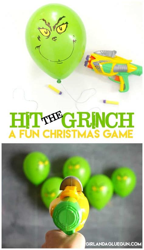 Hit the grinch game-Perfect for classroom parties! - A girl and a glue gun