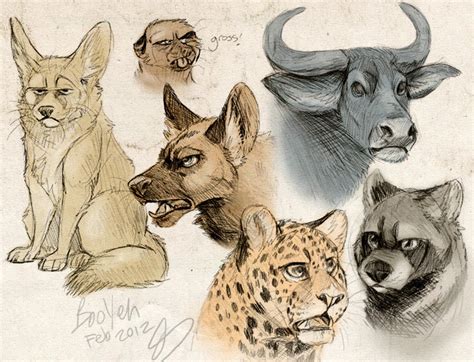 Sketch Animals by BooYeh on DeviantArt