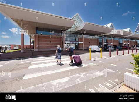 Jersey Airport Departures The Channel Islands Stock Photo - Alamy