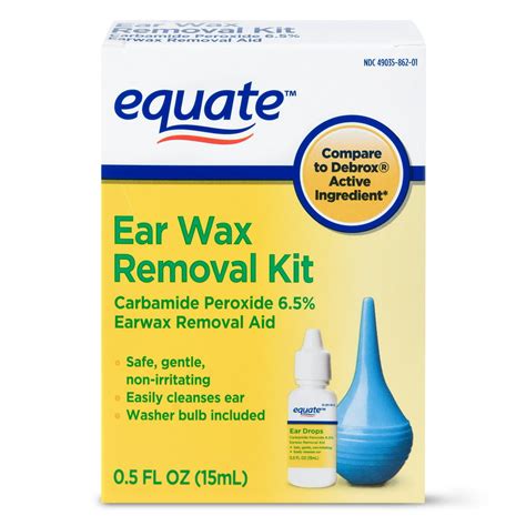 Equate Ear Wax Removal Kit, 0.5 fl oz - Walmart.com - Walmart.com
