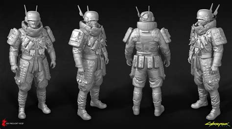 Arasaka Soldier - concept by Ben Andrews and Jan Marek, in-game model ...