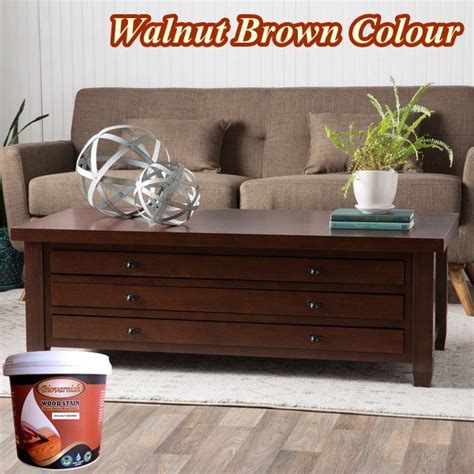 Cat Kayu Warna Coklat Walnut Brown Biovarnish Cocok untuk 5 Jenis Kayu ...