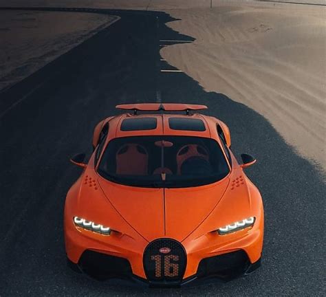 Today's Photos : Tangerine-colored Bugatti Chiron Super Sport On An ...