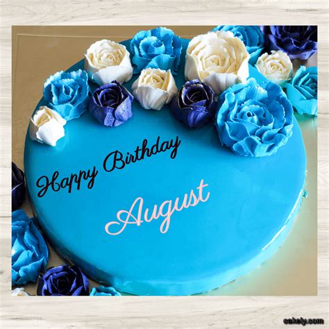 🎂 Happy Birthday August Cakes 🍰 Instant Free Download